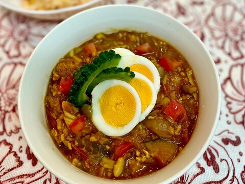 小麦粉オイル不使用♡ヘルシー優先の無水トマトカレー